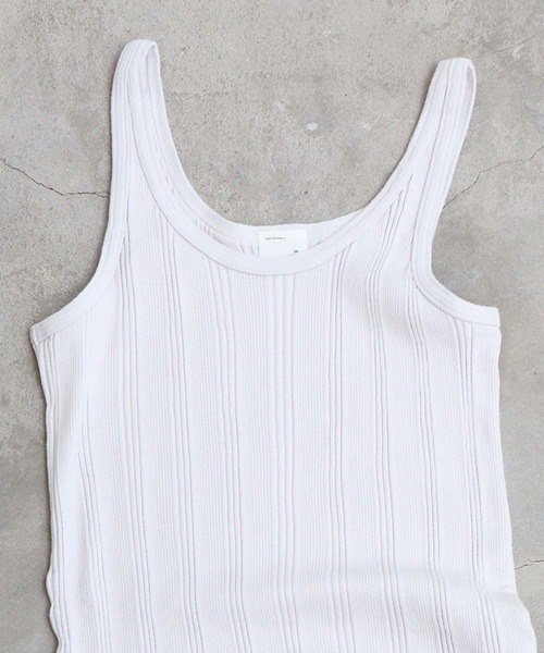 nitca（ニトカ）の「._ランダムテレコタンクトップ（タンクトップ・レディース・グリーン/ボルドー/ホワイト・FREE）」の19枚目の写真