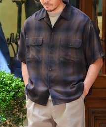 WILD LIFE TAILOR Adam et Rope' | 【WILD LIFE TAILOR】オンブレーチェックボーリングシャツ(シャツ/ブラウス)