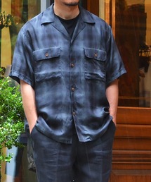 WILD LIFE TAILOR Adam et Rope' | 【WILD LIFE TAILOR】オンブレーチェックボーリングシャツ(シャツ/ブラウス)