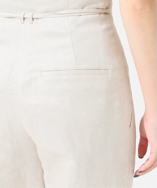 Spick & Span（スピックアンドスパン）の「シャンブレーツイル ハイバギーパンツ◆（その他パンツ・レディース・ネイビー/アイボリー・38/36/34）」の13枚目の写真