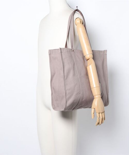 Samansa Mos2 blue（サマンサモスモスブルー）の「キャンバススクエアトート（トートバッグ・レディース・モカ/キナリ/ベージュ・ﾌﾘ-）」の4枚目の写真