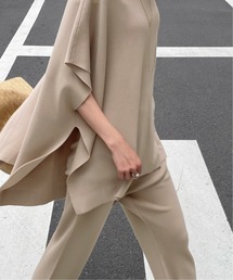 Noble | CO/ACE スムースポンチョ風プルオーバー◆(ニット/セーター)