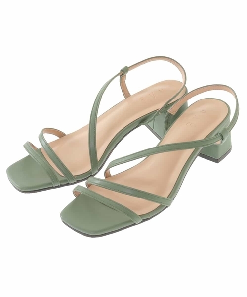 a.v.v（アーヴェヴェ）の「アシメストラップクッションサンダル（サンダル・レディース・ミント/ブラック/ベージュ・23.5/22.5/24.5）」の17枚目の写真