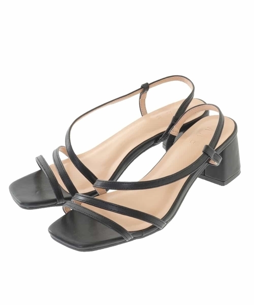 a.v.v（アーヴェヴェ）の「アシメストラップクッションサンダル（サンダル・レディース・ミント/ブラック/ベージュ・23.5/22.5/24.5）」の5枚目の写真