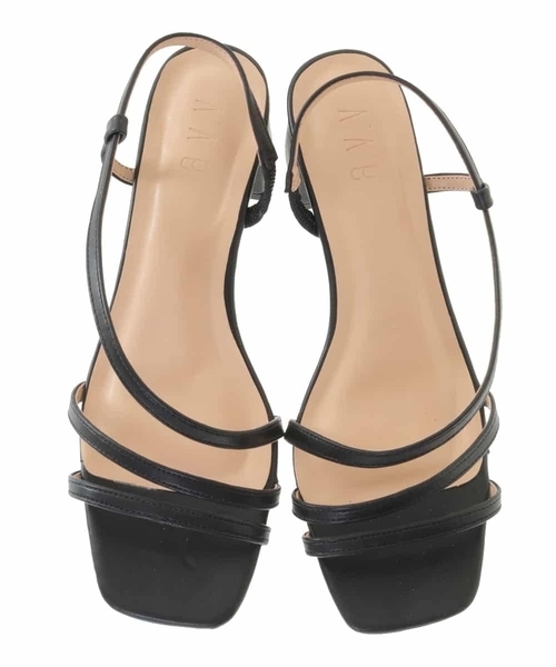 a.v.v（アーヴェヴェ）の「アシメストラップクッションサンダル（サンダル・レディース・ミント/ブラック/ベージュ・23.5/22.5/24.5）」の6枚目の写真