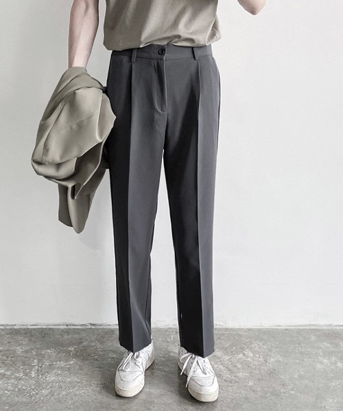 Mimma/Mimaa（ミマ）の「【Mimma/Mimaa】リラックスクロップドスラックス（スラックス・レディース・ブラック/グレー/アイボリー・FREE）」の3枚目の写真