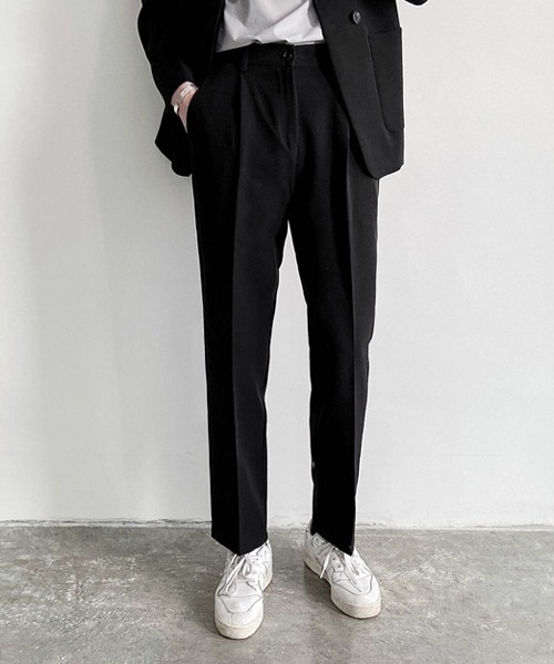 【Mimma/Mimaa】リラックスクロップドスラックス