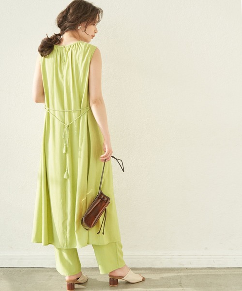 ROPE' PICNIC(ロペピクニック)の「【セットアップ対応】ガーゼ調パンツ(その他パンツ・レディース・ライトグレー/サックスブルー/ミント・40/38)」の8枚目の写真