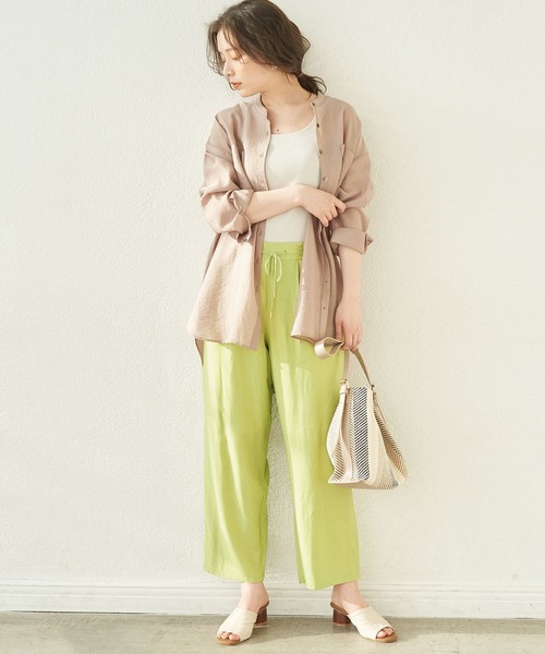 ROPE' PICNIC(ロペピクニック)の「【セットアップ対応】ガーゼ調パンツ(その他パンツ・レディース・ライトグレー/サックスブルー/ミント・40/38)」の14枚目の写真