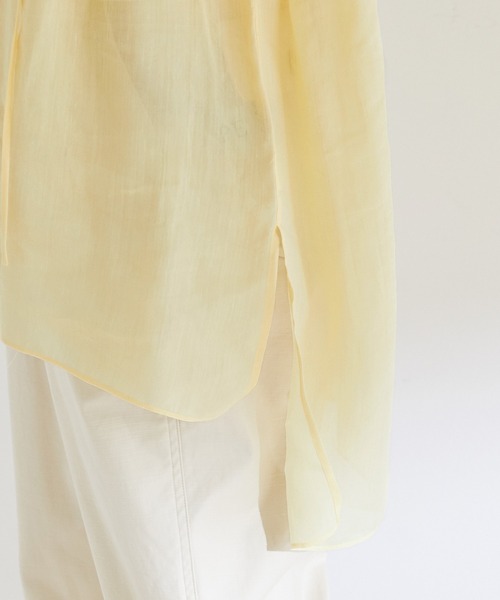 ROPE'（ロペ）の「【洗える】ローンボリュームスリーブタックブラウス（シャツ/ブラウス・レディース・ホワイト/グレー/イエロー・38）」の10枚目の写真
