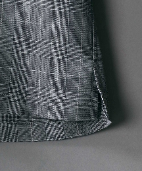 SITRY（シトリー）の「ドレープストレッチ オープンカラーシャツ＆テーパードパンツ セットアップ ワンマイルウェア（セットアップ・メンズ・ブラック/ベージュ/チェック/カーキ/ネイビー・LL/M/L）」の9枚目の写真