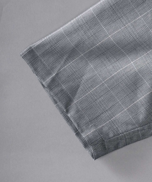 SITRY（シトリー）の「ドレープストレッチ オープンカラーシャツ＆テーパードパンツ セットアップ ワンマイルウェア（セットアップ・メンズ・ブラック/ベージュ/チェック/カーキ/ネイビー・LL/M/L）」の22枚目の写真