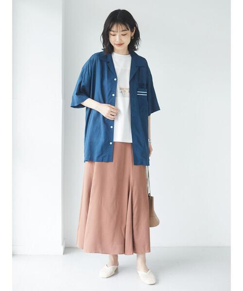 CRAFT STANDARD BOUTIQUE（クラフトスタンダードブティック）の「綿レーヨンフレアスカート　＊◇（スカート・レディース・モカ/ブラウン/ライトカーキ/その他8・FREE）」の18枚目の写真