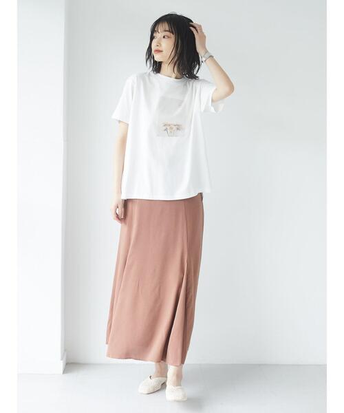 CRAFT STANDARD BOUTIQUE（クラフトスタンダードブティック）の「綿レーヨンフレアスカート　＊◇（スカート・レディース・モカ/ブラウン/ライトカーキ/その他8・FREE）」の21枚目の写真
