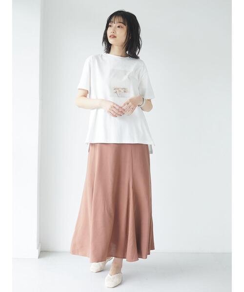 CRAFT STANDARD BOUTIQUE（クラフトスタンダードブティック）の「綿レーヨンフレアスカート　＊◇（スカート・レディース・モカ/ブラウン/ライトカーキ/その他8・FREE）」の22枚目の写真