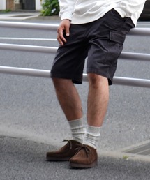 WILD LIFE TAILOR Adam et Rope' | 【WILD LIFE TAILOR】バックサテン カーゴショーツ(カーゴパンツ)