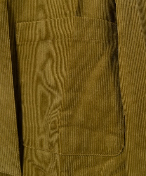 LAYMEE（レイミー）の「Lizzy corduroy shirt / リジーコーデュロイシャツ（シャツ/ブラウス・レディース・アイボリー/ブラウン/イエロー系・FREE）」の8枚目の写真