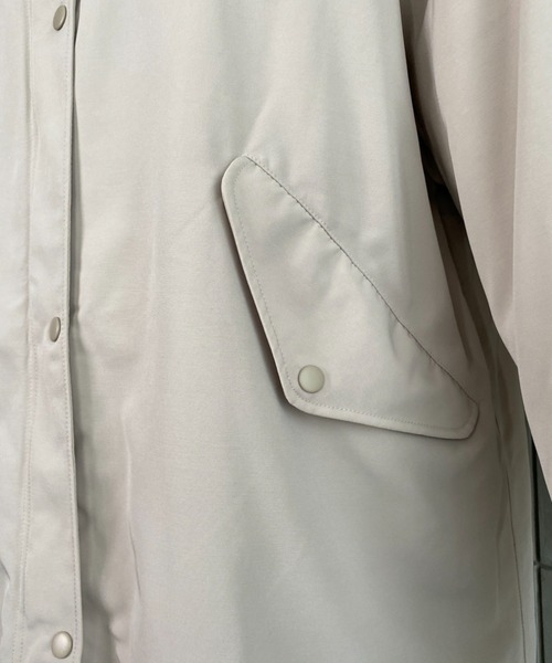 moment+（モーメントプラス）の「セパレートキルトライナー付きミリタリーコート（モッズコート・レディース・アイボリー/カーキ/ブラック・M）」の21枚目の写真