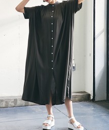 ECRIRE | スタンドカラーシャツワンピース(シャツワンピース)