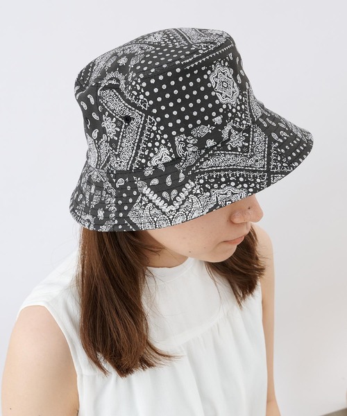 COLONY 2139(コロニートゥーワンスリーナイン)の「ペイズリー柄バケットハット(ハット・レディース・ブラック・FREE)」の1枚目の写真
