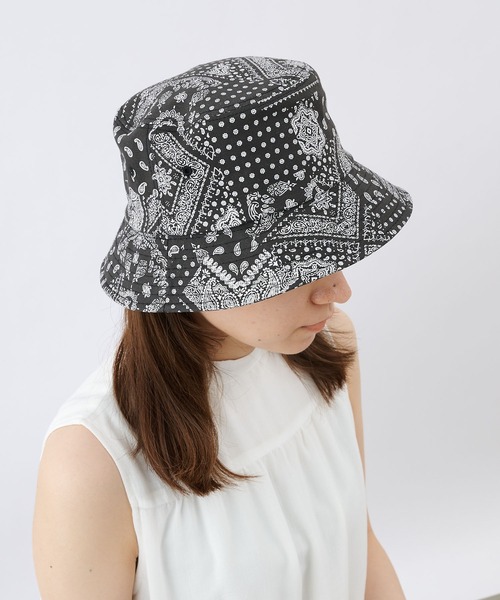 COLONY 2139(コロニートゥーワンスリーナイン)の「ペイズリー柄バケットハット(ハット・レディース・ブラック・FREE)」の4枚目の写真