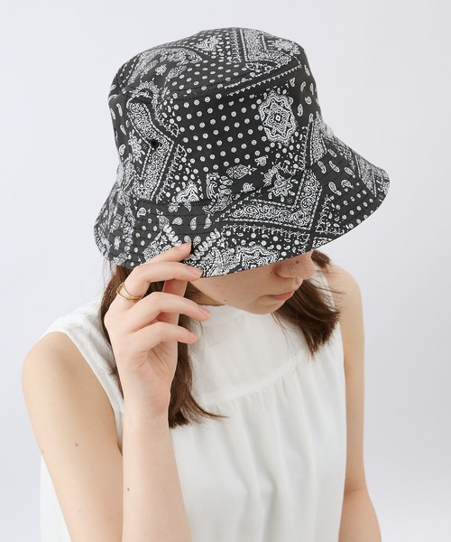COLONY 2139(コロニートゥーワンスリーナイン)の「ペイズリー柄バケットハット(ハット・レディース・ブラック・FREE)」の5枚目の写真