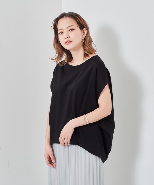 e.r.g*（イーアールジー）の「シルケットバックタックＴｅｅ（Tシャツ/カットソー・レディース・オフホワイト/ブラック/イエロー/グリーン/ブラウン/グレー・M）」の13枚目の写真