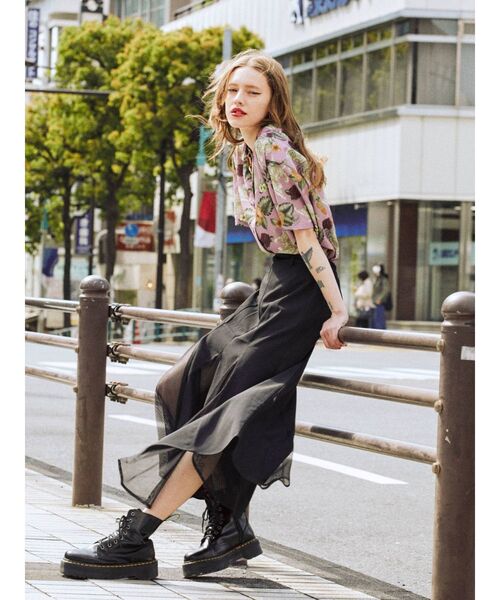 jouetie（ジュエティ）の「マーメイドスイッチスカート（スカート・レディース・アイボリー/ブラック・MEDIUM）」の7枚目の写真