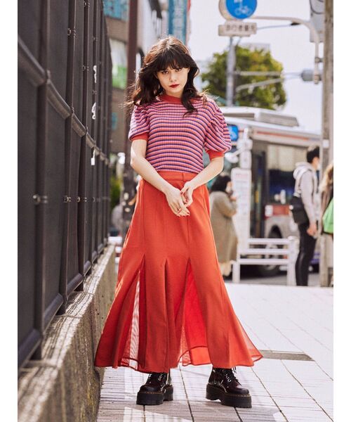 jouetie（ジュエティ）の「マーメイドスイッチスカート（スカート・レディース・アイボリー/ブラック・MEDIUM）」の9枚目の写真