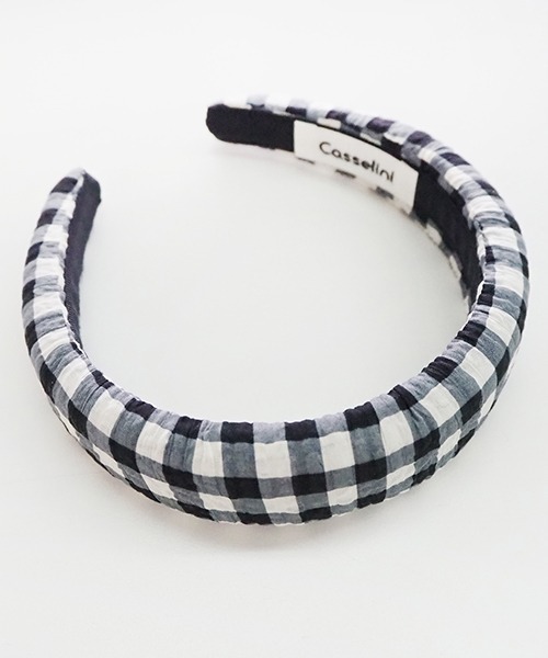 Casselini（キャセリーニ）の「Casselini(キャセリーニ)テキスタイルカチューシャ（カチューシャ・レディース・ブラック/ピンク/ライム/アイボリー・FREE）」の3枚目の写真