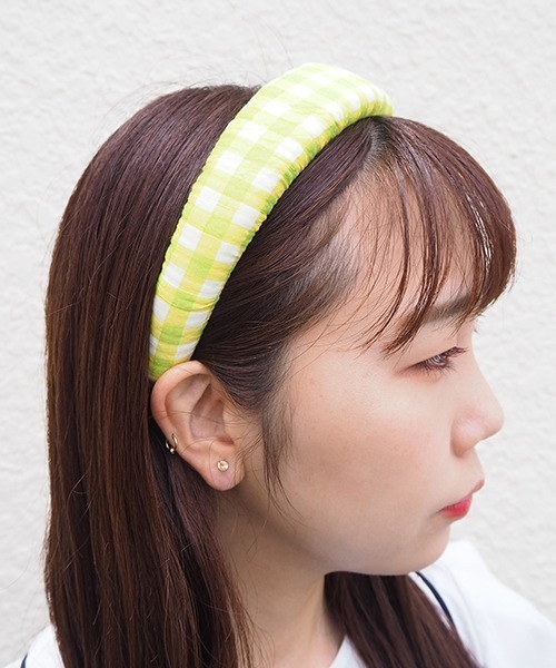 Casselini（キャセリーニ）の「Casselini(キャセリーニ)テキスタイルカチューシャ（カチューシャ・レディース・ブラック/ピンク/ライム/アイボリー・FREE）」の11枚目の写真
