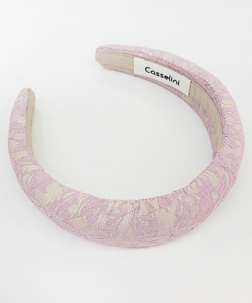 Casselini（キャセリーニ）の「Casselini(キャセリーニ)テキスタイルカチューシャ（カチューシャ・レディース・ブラック/ピンク/ライム/アイボリー・FREE）」の13枚目の写真