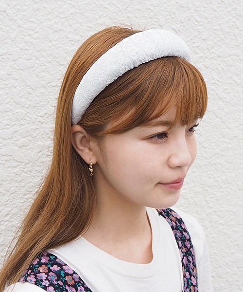 Casselini（キャセリーニ）の「Casselini(キャセリーニ)テキスタイルカチューシャ（カチューシャ・レディース・ブラック/ピンク/ライム/アイボリー・FREE）」の19枚目の写真