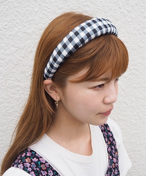 Casselini（キャセリーニ）の「Casselini(キャセリーニ)テキスタイルカチューシャ（カチューシャ・レディース・ブラック/ピンク/ライム/アイボリー・FREE）」の22枚目の写真