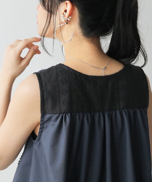 osharewalker(オシャレウォーカー)の「【廃盤】『配色レースデザインタンクトップ』(タンクトップ・レディース・ネイビー/アイボリー・1/2)」の19枚目の写真