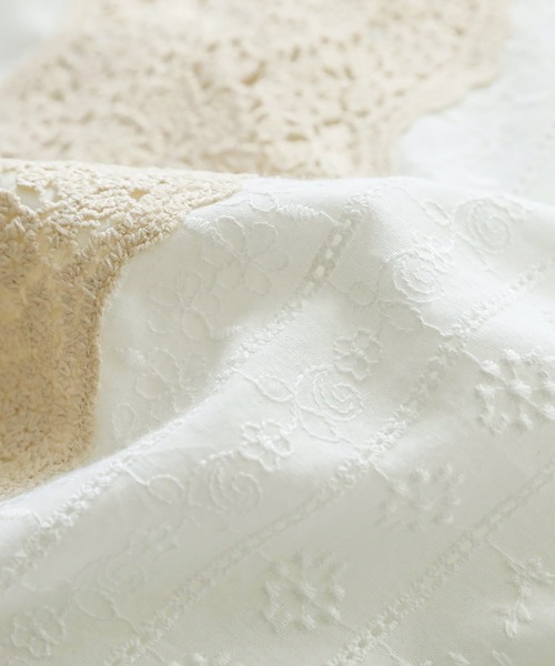 osharewalker(オシャレウォーカー)の「【廃盤】『配色レースデザインタンクトップ』(タンクトップ・レディース・ネイビー/アイボリー・1/2)」の5枚目の写真