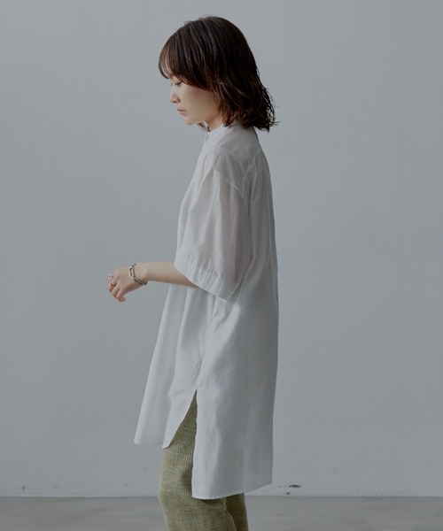 Aunt Marie's(アントマリーズ)の「デザインキルティングブラウス(シャツ/ブラウス・レディース・ホワイト/ナチュラル/グリーン/イエロー/オレンジ・FREE)」の10枚目の写真