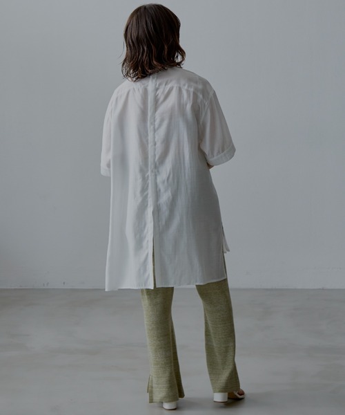 Aunt Marie's(アントマリーズ)の「デザインキルティングブラウス(シャツ/ブラウス・レディース・ホワイト/ナチュラル/グリーン/イエロー/オレンジ・FREE)」の16枚目の写真