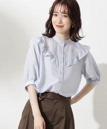 N.（N. Natural Beauty Basic） | 【追加生産】◆スタンドネックフリルブラウス(シャツ/ブラウス)