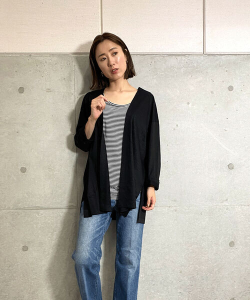 NOLLEY’S(ノーリーズ)の「プレミアムボーダー両前タンクトップ(タンクトップ・レディース・ホワイト系その他4・36/38)」の3枚目の写真