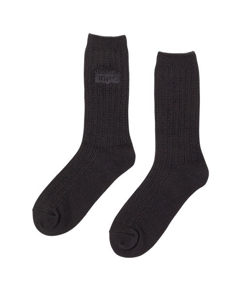 Onitsuka Tiger(オニツカタイガー)の「MIDDLE SOCKS(ソックス/靴下・レディース・ホワイト/ブラック/グレー・S/M/L)」の1枚目の写真