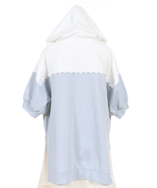 axes femme（アクシーズファム）の「バイカラーパーカーＰＯ（Tシャツ/カットソー・レディース・ベージュ/カーキ/サックスブルー・MEDIUM）」の10枚目の写真
