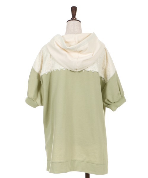 axes femme（アクシーズファム）の「バイカラーパーカーＰＯ（Tシャツ/カットソー・レディース・ベージュ/カーキ/サックスブルー・MEDIUM）」の16枚目の写真