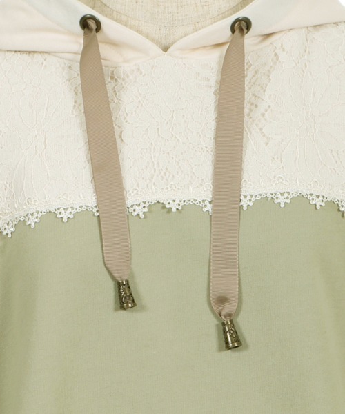 axes femme（アクシーズファム）の「バイカラーパーカーＰＯ（Tシャツ/カットソー・レディース・ベージュ/カーキ/サックスブルー・MEDIUM）」の19枚目の写真