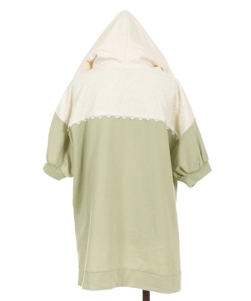 axes femme（アクシーズファム）の「バイカラーパーカーＰＯ（Tシャツ/カットソー・レディース・ベージュ/カーキ/サックスブルー・MEDIUM）」の21枚目の写真