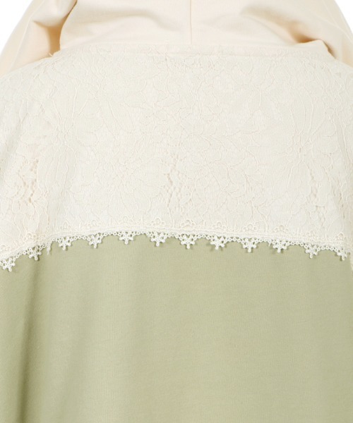 axes femme（アクシーズファム）の「バイカラーパーカーＰＯ（Tシャツ/カットソー・レディース・ベージュ/カーキ/サックスブルー・MEDIUM）」の22枚目の写真