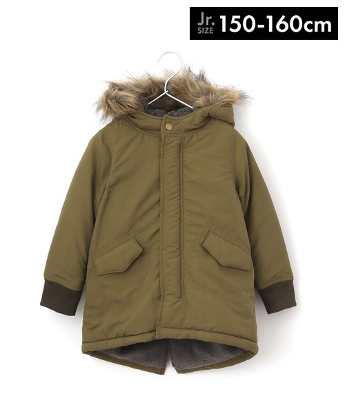 MAKE YOUR DAY（メイクユアデイ）の「モッズコート■150.160cm（モッズコート・キッズ・ベージュ/カーキ/マルチ/ブラック・160/150）」の3枚目の写真