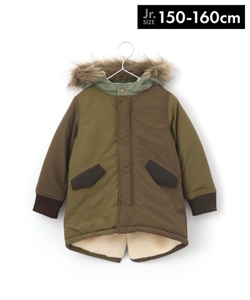 MAKE YOUR DAY（メイクユアデイ）の「モッズコート■150.160cm（モッズコート・キッズ・ベージュ/カーキ/マルチ/ブラック・160/150）」の4枚目の写真