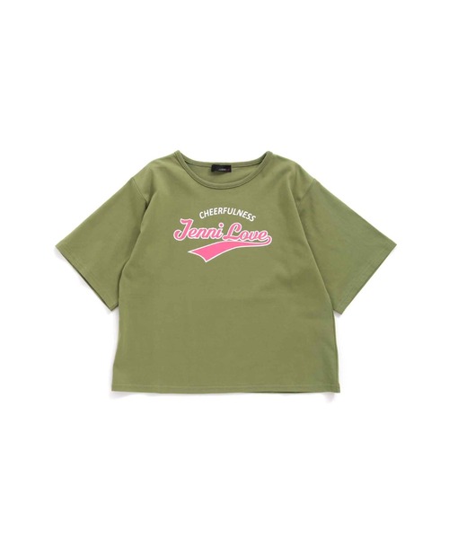 JENNI love（ジェニィラブ）の「接触冷感チアロゴ５分袖Tシャツ（Tシャツ/カットソー・キッズ・パープル/ブラウン/カーキ・130cm/140cm/150cm/160cm）」の12枚目の写真