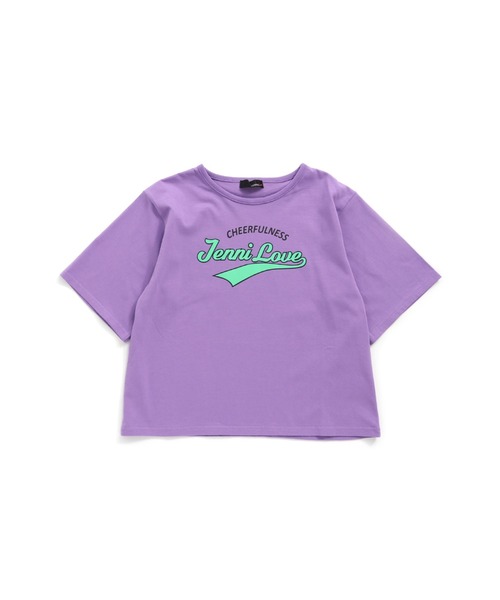 JENNI love（ジェニィラブ）の「接触冷感チアロゴ５分袖Tシャツ（Tシャツ/カットソー・キッズ・パープル/ブラウン/カーキ・130cm/140cm/150cm/160cm）」の14枚目の写真